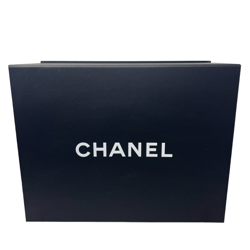 Chanel Large Matelassé Quilted Caviar Shopping Tote Bag Navy Dark Blue - Picture 7 of 17
